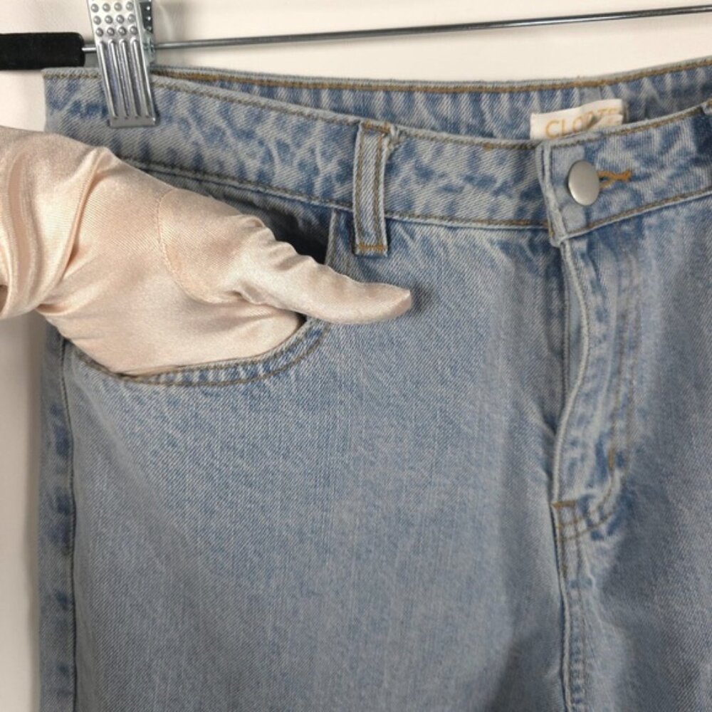 NWT CLOUD TEN Hi Rise Distressed Ripped at Knees Jeans Style CP2398 Size M - Picture 9 of 14